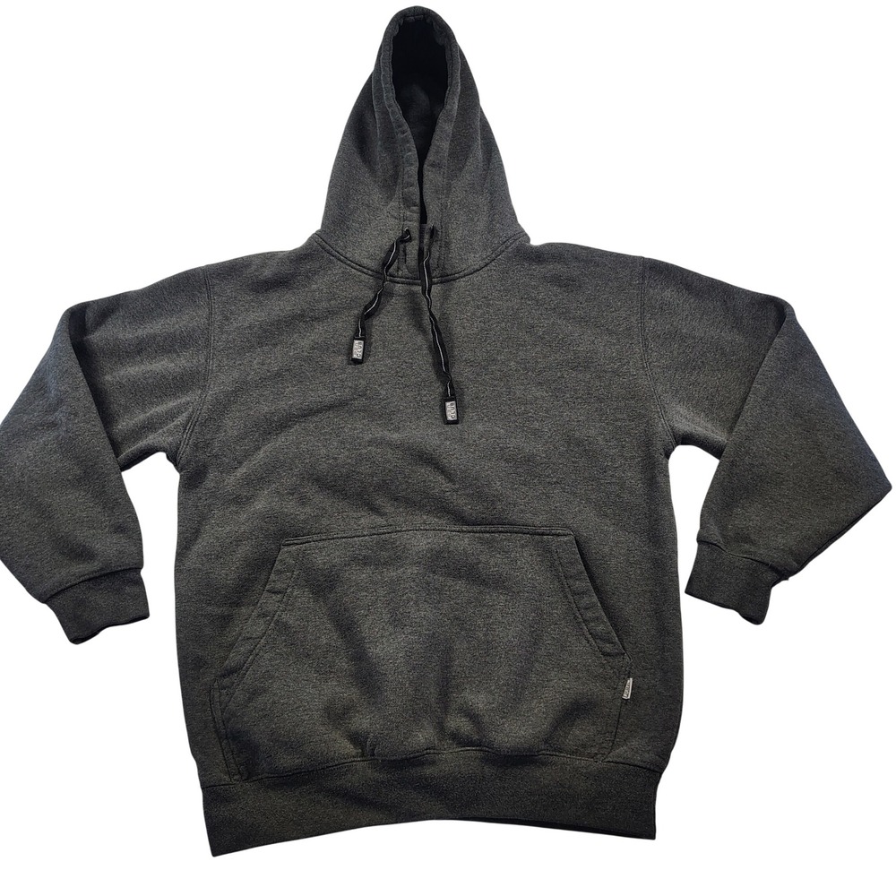 Pro Club Heavyweight Charcoal Gray Hoodie Sweatshirt teen Size S baggy pullover
